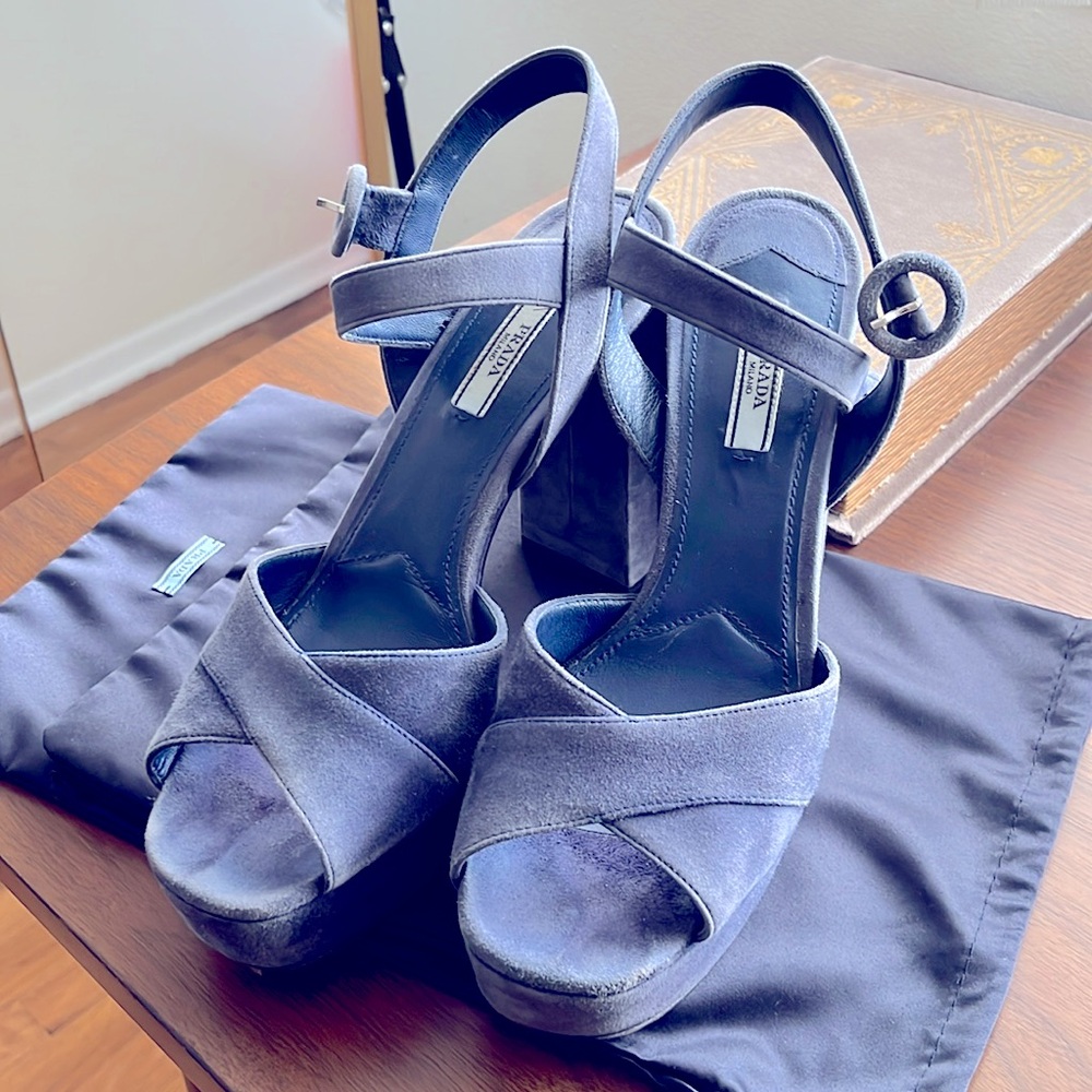 Prada platform heels